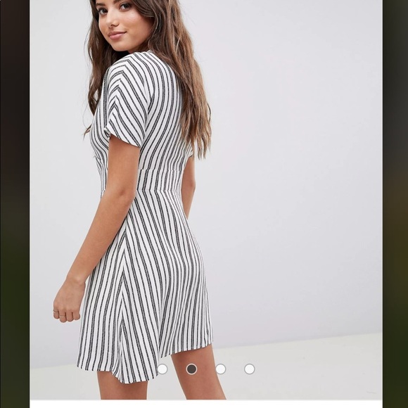 ASOS Casual Button Mini Dress - Picture 4 of 5